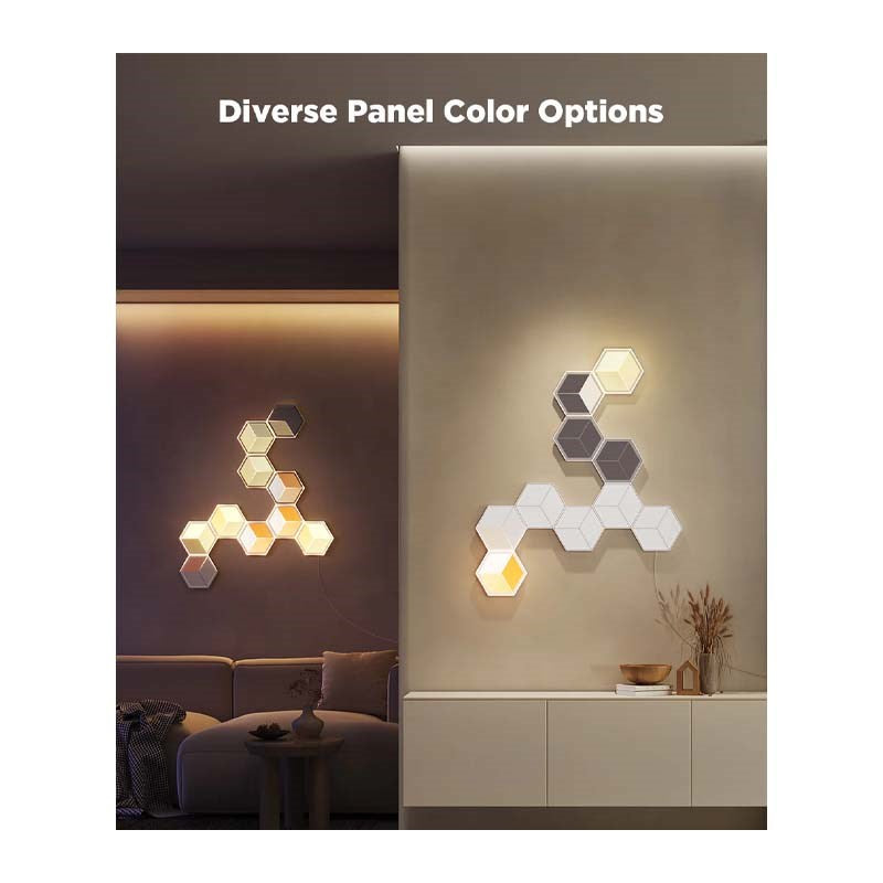 Govee Glide Hexagon Light Panels Ultra 7 Pack - H606A - Meteor Grey Govee Glide Hexagon Light Panels Ultra 7 Pack - H606A - Meteor Grey